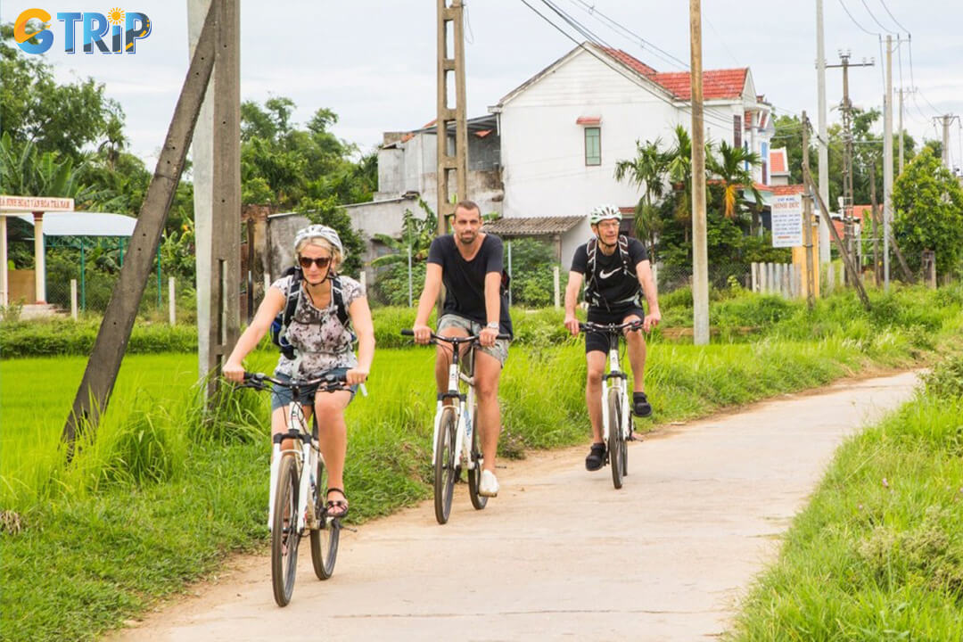 Cycle from Hanoi’s Long Bien Bridge into the quiet Red River Delta, ending at the ancient Co Loa Citadel