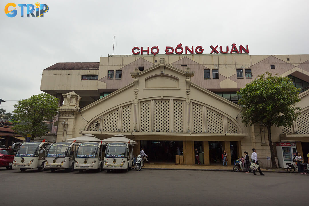 Dong Xuan Market is a bustling hub in a historic Soviet-style building, offering everything from textiles to street food and a lively night market nearby