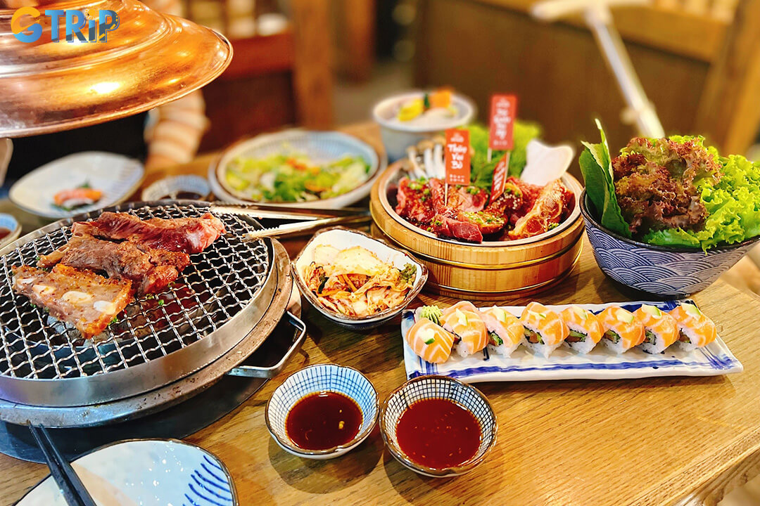 Shogun offers an authentic Japanese BBQ experience in Hanoi with interactive yakiniku grilling of premium meats and seafood