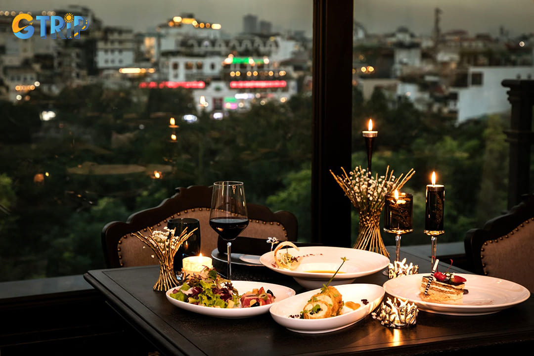 The Rhythms Restaurant in Hanoi’s Old Quarter elevates Vietnamese classics like Pho and Bun Cha with refined presentation and stunning Hoan Kiem Lake views