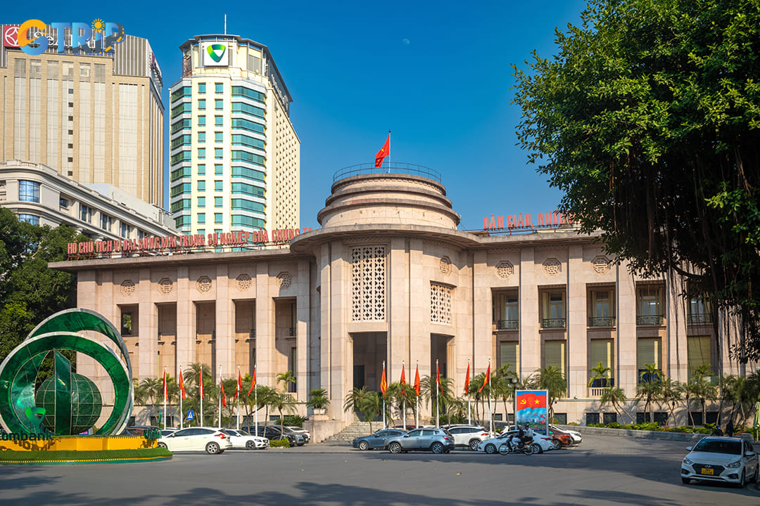 The State Bank of Vietnam forms a historic ‘power triangle’ alongside the Opera House and Metropole Hotel