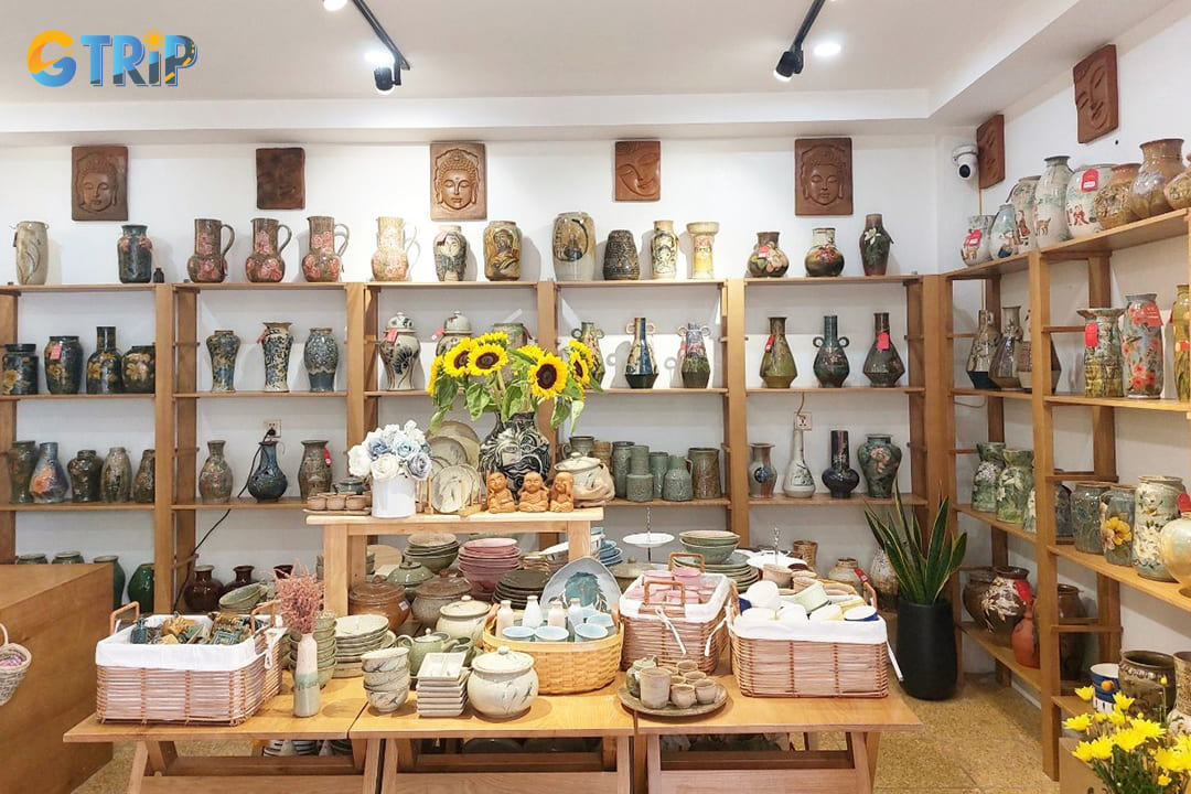 Vietclay Ceramics in Hanoi showcases diverse handmade works from local artists, from functional pottery to unique sculptures, supporting independent artisans