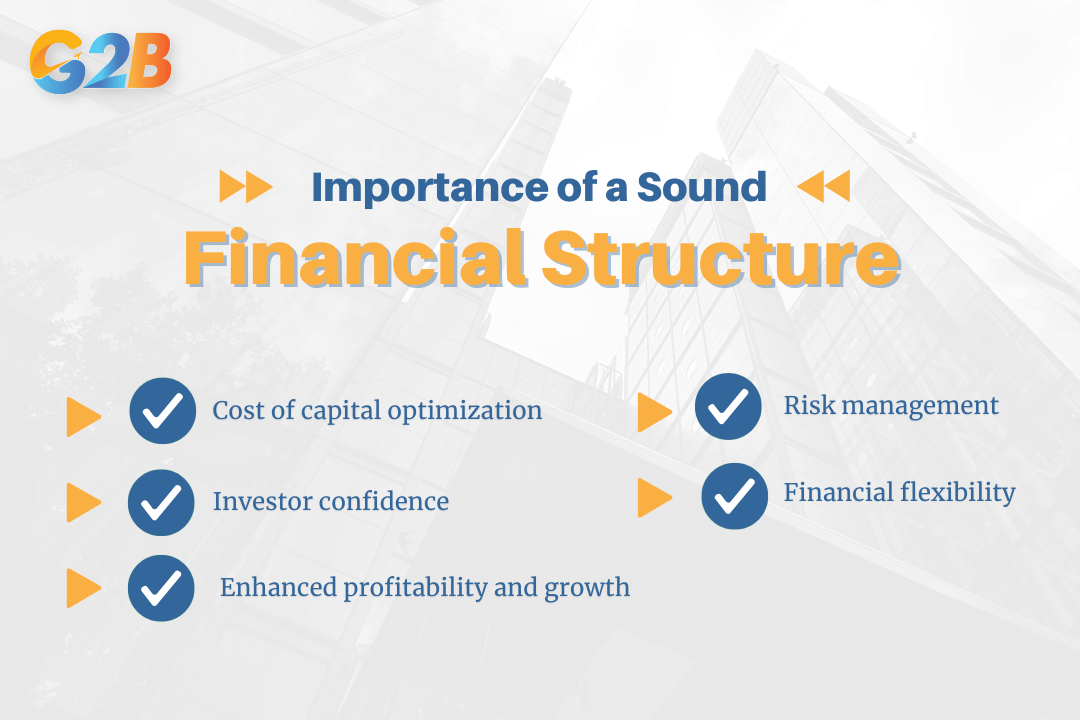 There are 5 key benefits of a robust financial structure