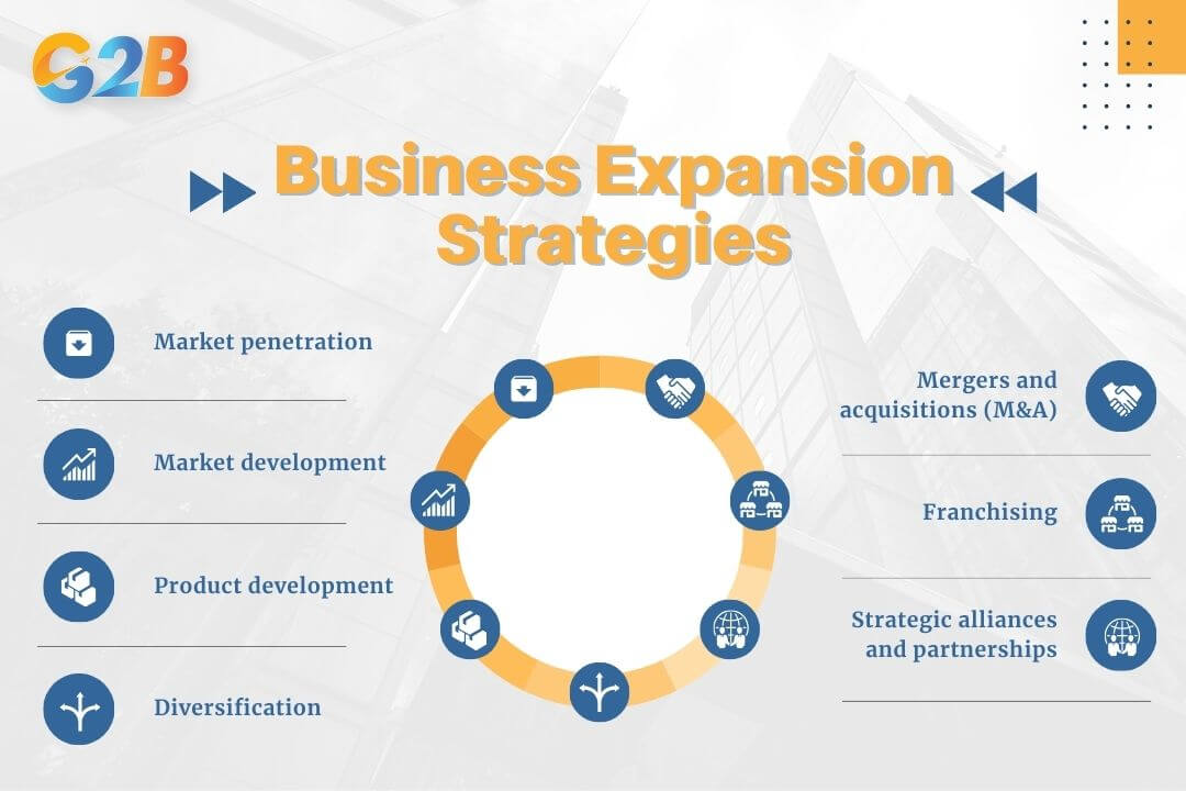 There are several well-defined strategies a business can adopt to achieve its expansion goals