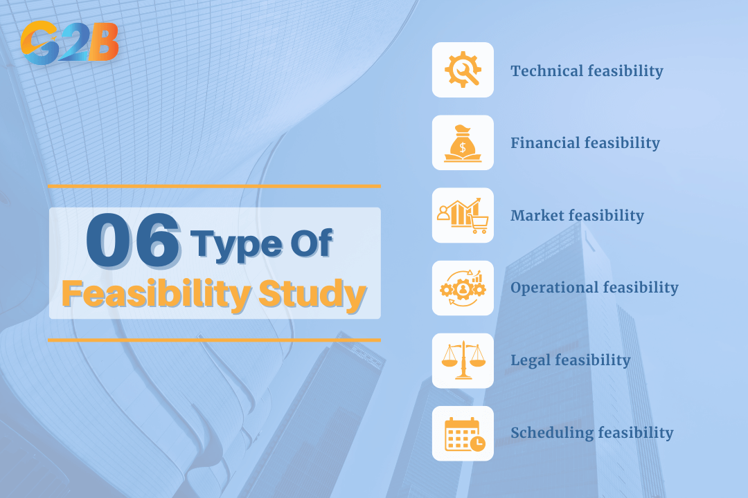 There are six primary types of feasibility studies