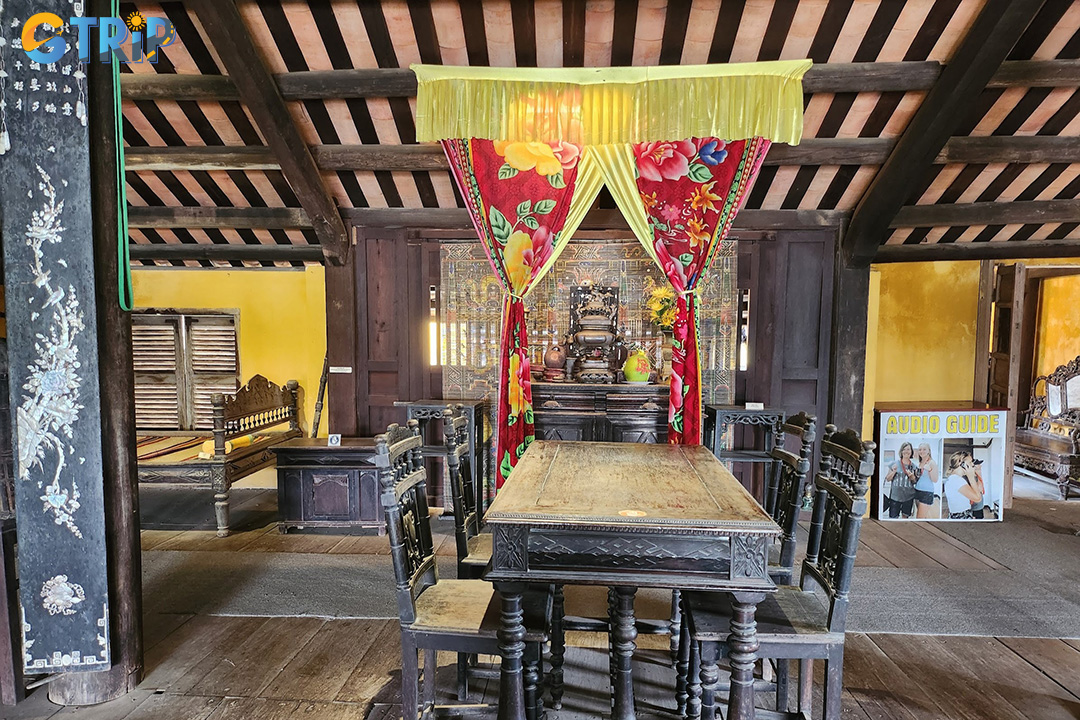 A 57-meter ironwood tube house with open-air courtyards, blending Chinese and Vietnamese design and reflecting Hoi An’s merchant heritage