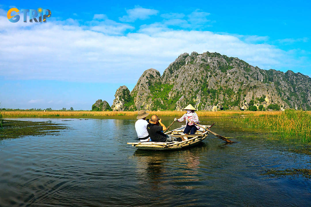 A boat ride through Van Long Nature Reserve is a must-do experience for tourists