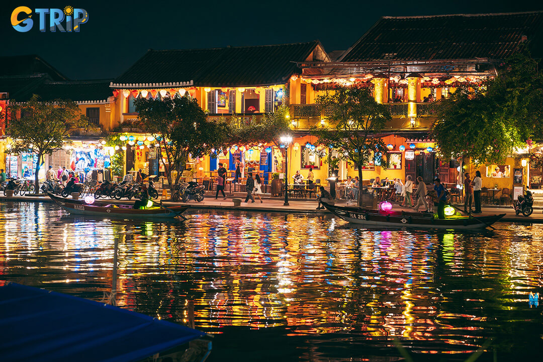 A nighttime stroll through Hoi An Ancient Town reveals a peaceful, lantern-lit charm with quiet streets, romantic riverside views, and a timeless atmosphere