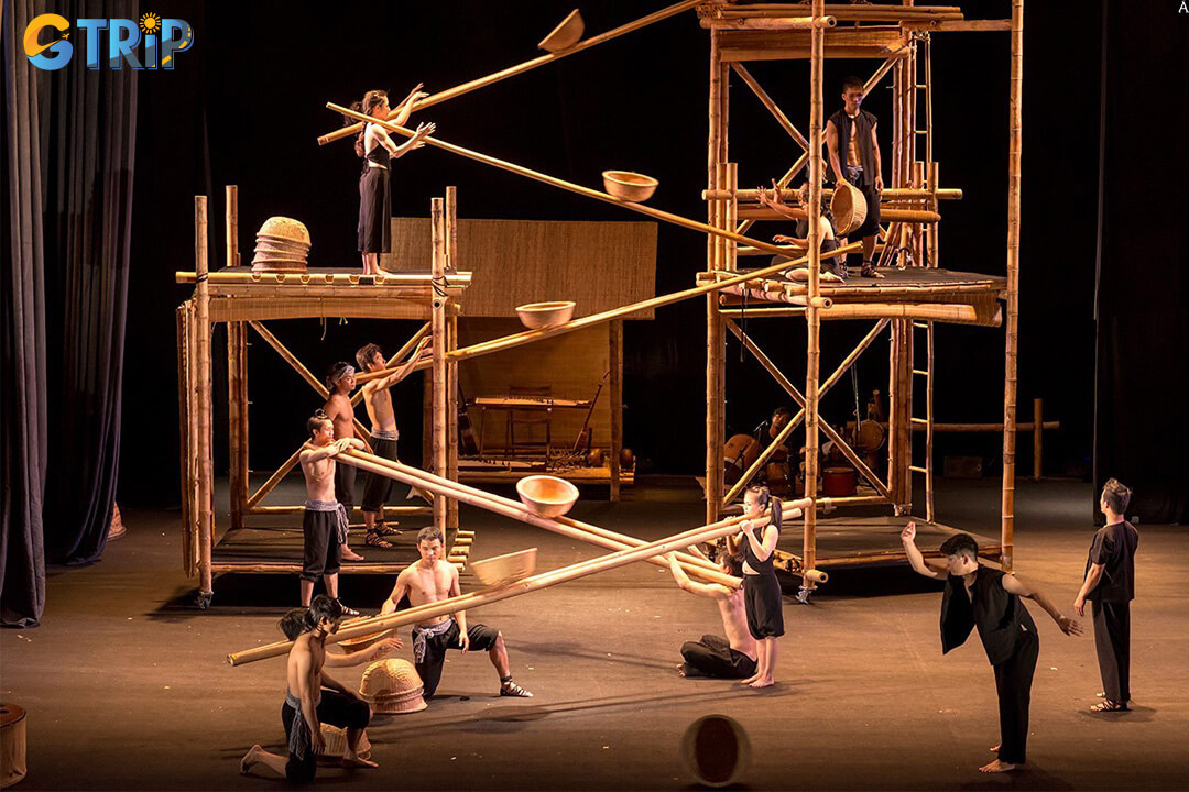 A performance at the Saigon Opera House showcases breathtaking acrobatics, music, and storytelling inspired by Vietnamese culture