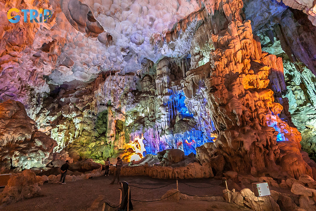 A stunning view of chambers in Sung Sot Cave