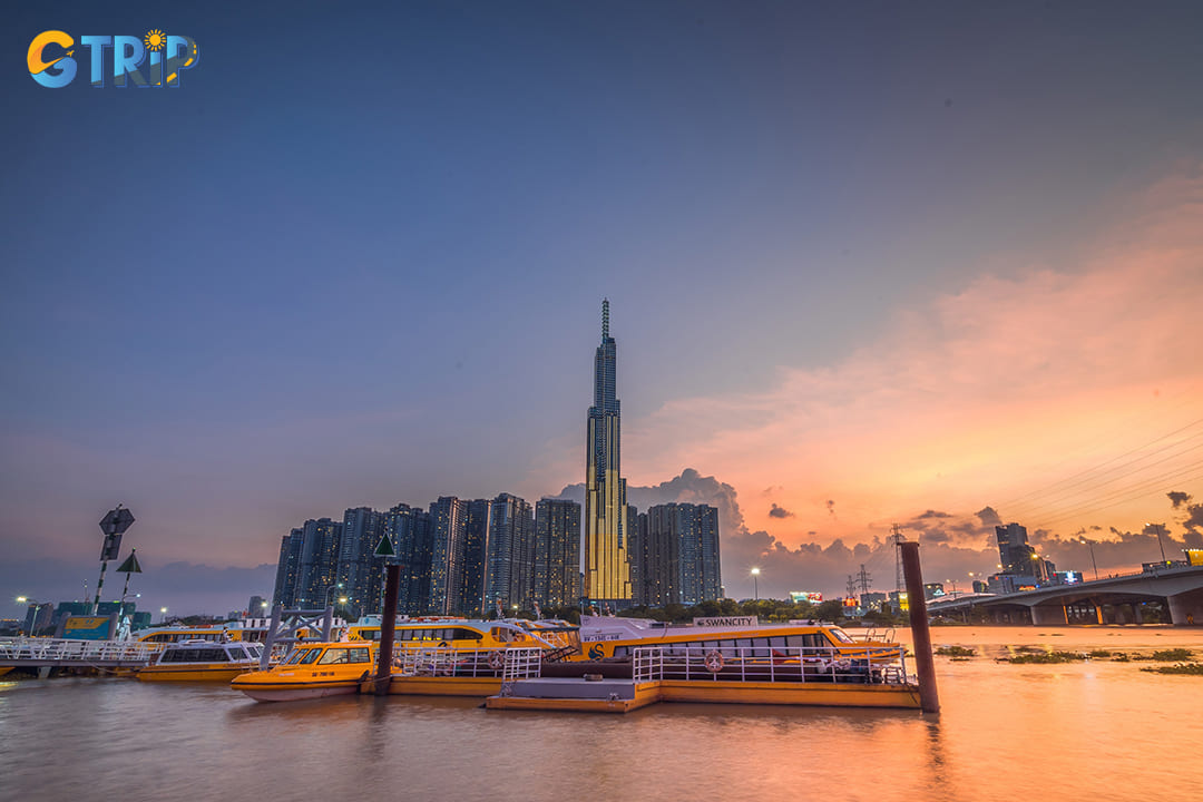 A unique and scenic way to reach Landmark 81 is via the Saigon Waterbus