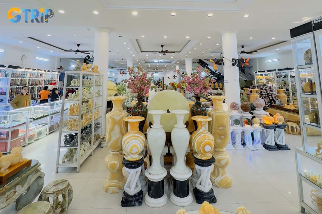 After exploring the Non Nuoc Stone Carving Village, you can shop for unique stone products there