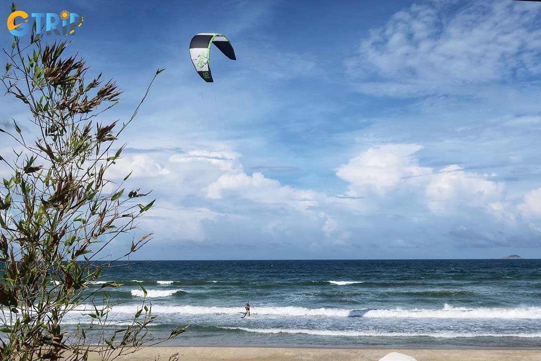 An Bang Beach is a bohemian-style beach with soft sand, turquoise water, and charming beachfront cafes, perfect for a laid-back day by the sea