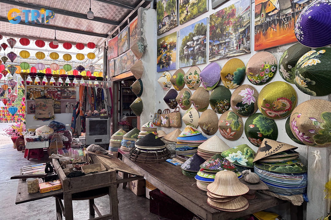 Artisans sell incense sticks and other traditional items