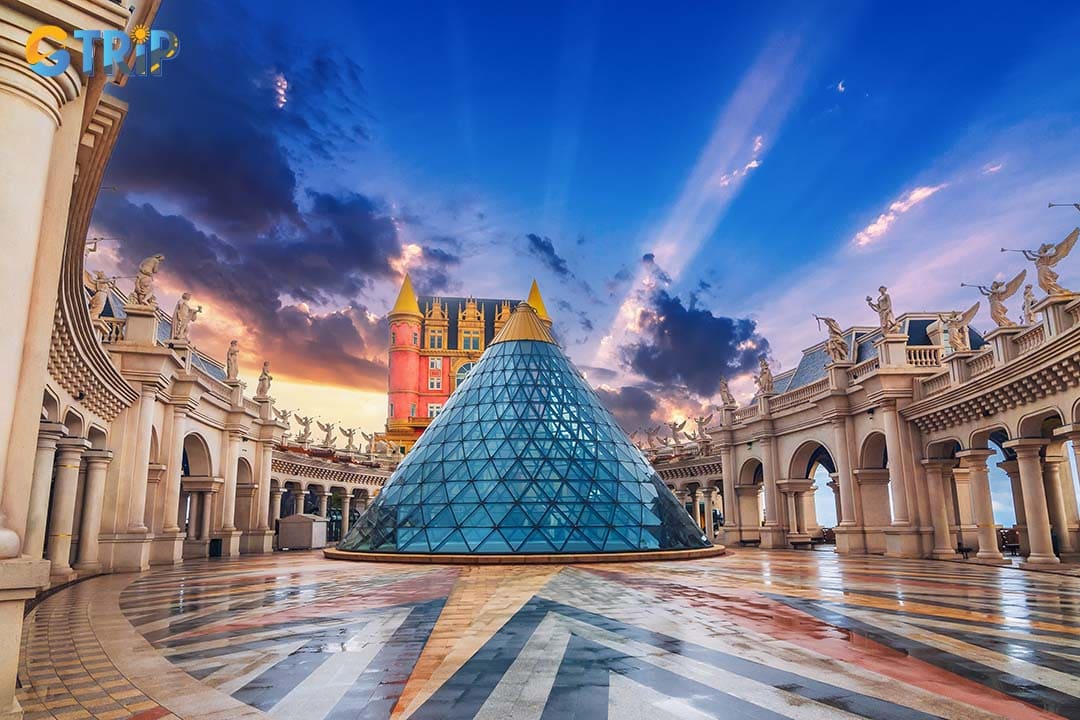 At the heart of the French Village, the majestic Saint-Denis Church and the lively Eternal Square blend Gothic grandeur with vibrant street performances