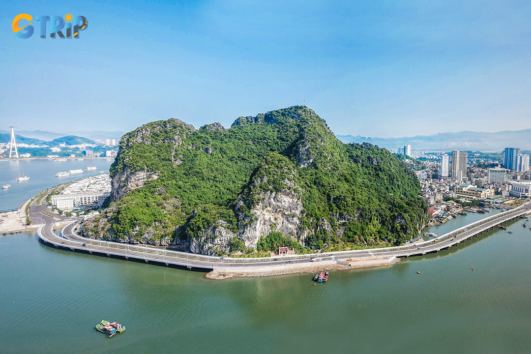 Bai Tho Mountain is a must-visit viewpoint offering one of the most breathtaking panoramas in the region