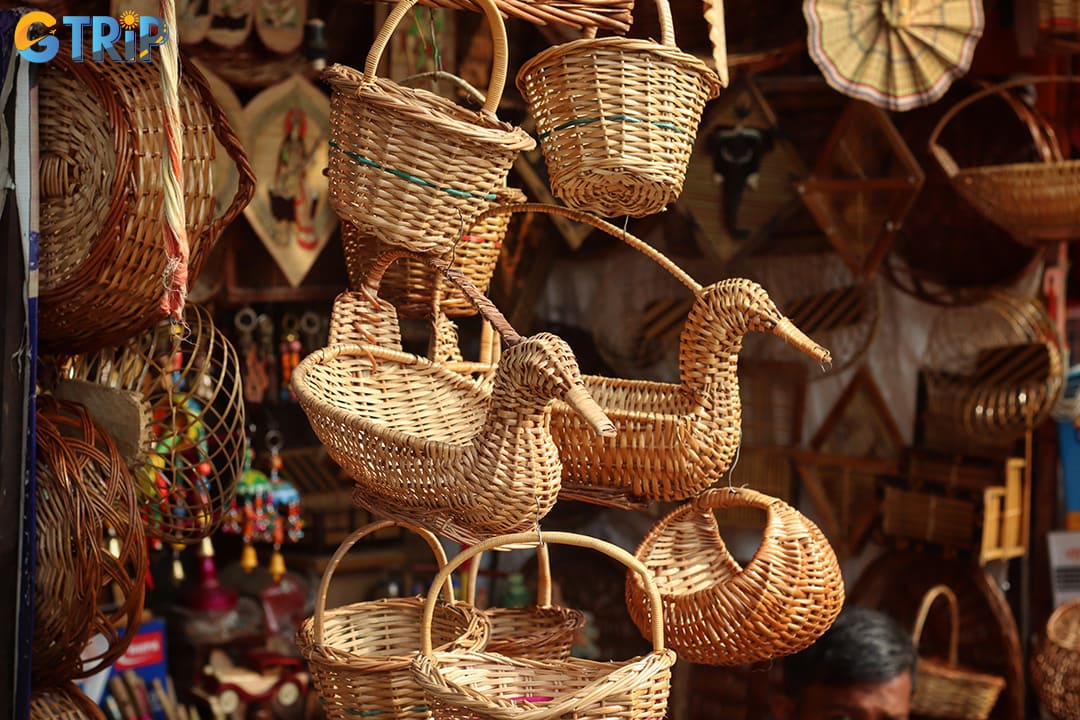 Bamboo crafts from Hanoi offer eco-friendly charm and traditional artistry, transforming a sustainable material into elegant, functional souvenirs