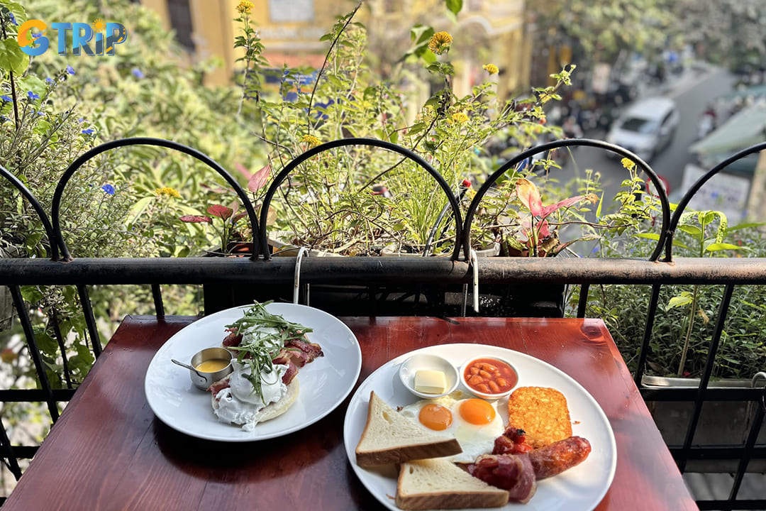 Bancong Cafe & Restaurant offers one of Hanoi's most distinctive brunch experiences