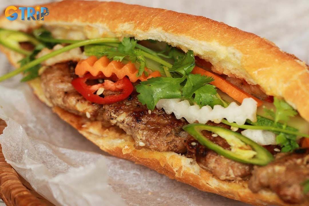 Banh Mi Binh Hien is known for its special homemade pate, rich, creamy, and deeply savory with strong umami flavor