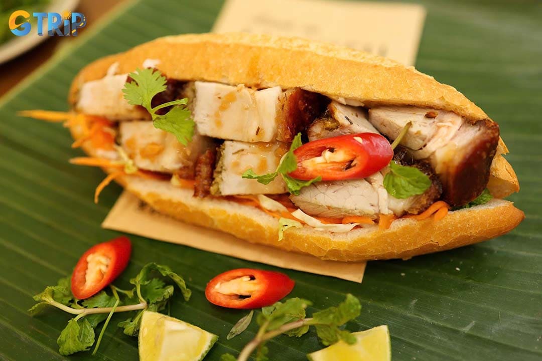 Banh Mi Mr. Hieu’s best-selling option is the pork banh mi