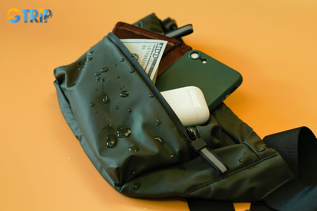 Be concerned about your valuables getting wet