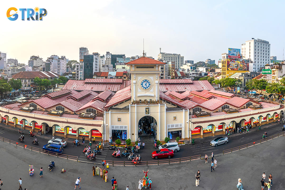 Ben Thanh Market is one of the earliest surviving structures in Saigon and symbolizes the city's vibrant commercial life