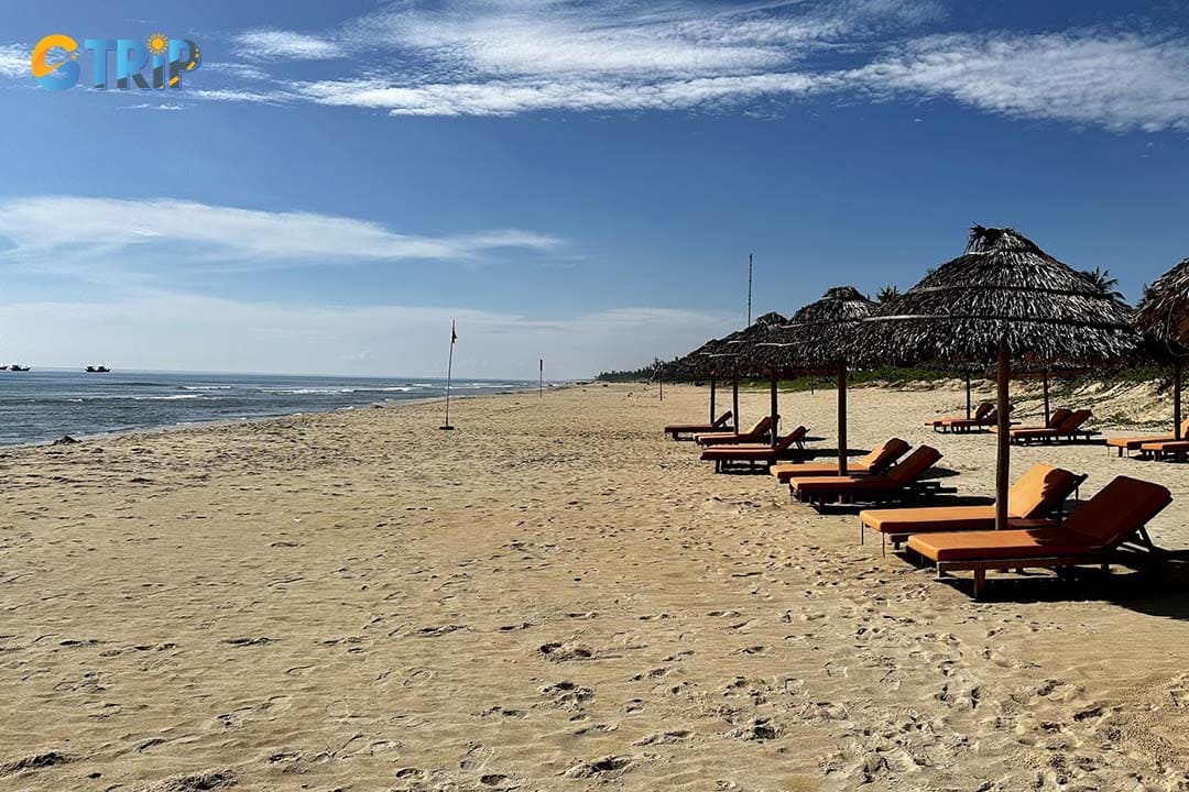 Binh Minh Beach is a serene, off-the-beaten-path beach famous for stunning sunrises and authentic local fishing scenes