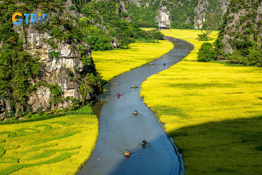 Boat tour of Tam Coc - Bich Dong 