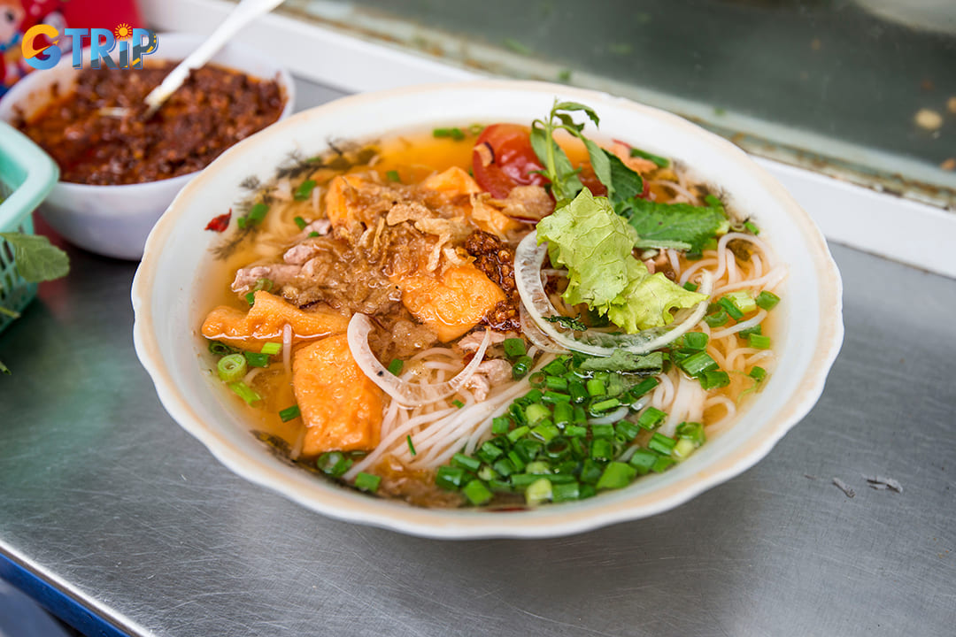 Bun rieu is a rustic yet sophisticated noodle soup centered around freshwater crab meat