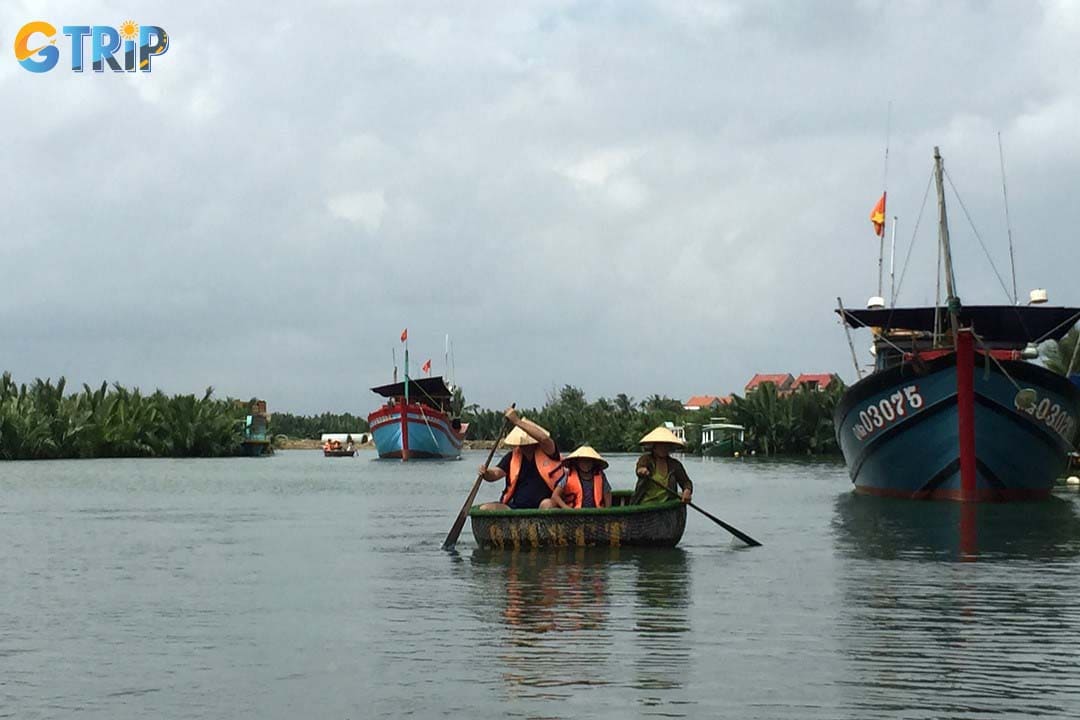 Cam Nam Island is famous for its lush green nipa palm groves that you can take a boat ride through them