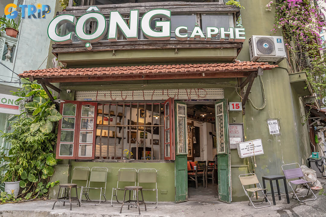 Charming coffee shop with cathedral views, and the scent of green rice makes this Old Quarter spot perfect for a classic Hanoi experience