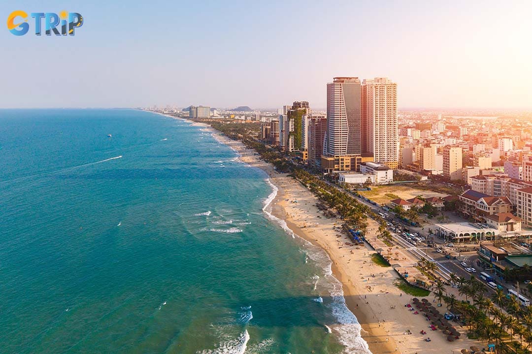 Da Nang is home to various beautiful beaches with blue water and sandy beaches