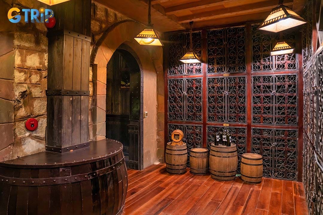Debay Wine Cellar was built into a small hillside, taking advantage of Ba Na’s naturally cool climate for optimal wine preservation