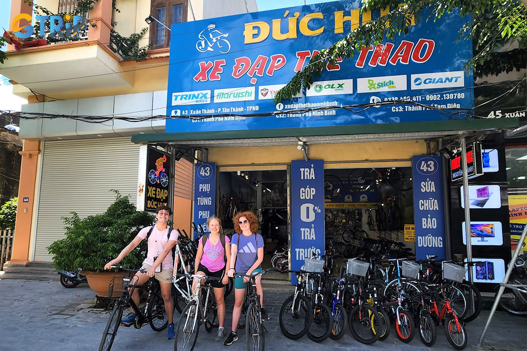 Duc Huy Bike operates as a reliable bike rental service in Ninh Binh