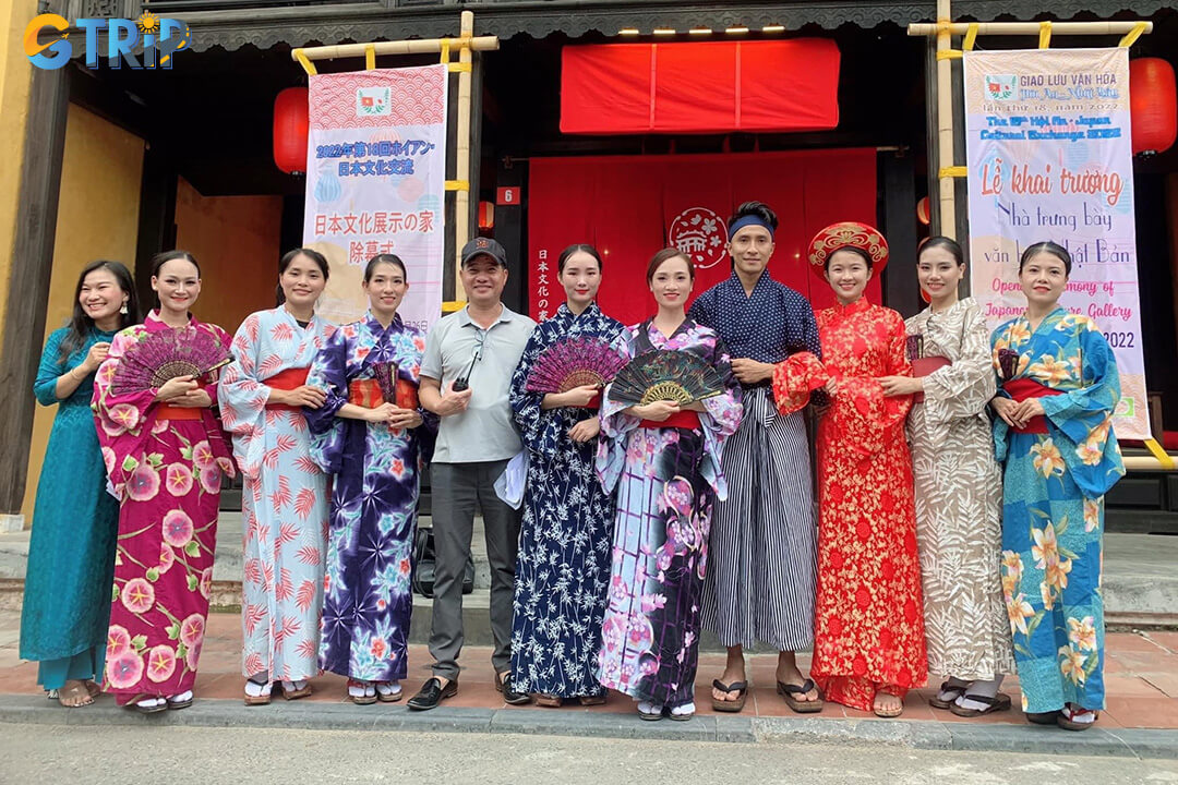 During special events, visitors may wear traditional Japanese outfits and take photos inside the historic gallery setting