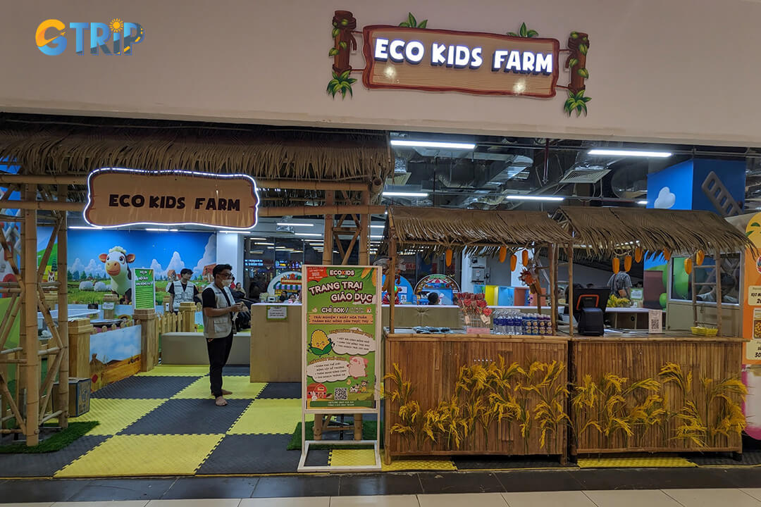 Eco Kids Farm at Times City offers kids hands-on farming, animal interactions, and educational workshops, making it a perfect complement to your Vinpearl Aquarium visit