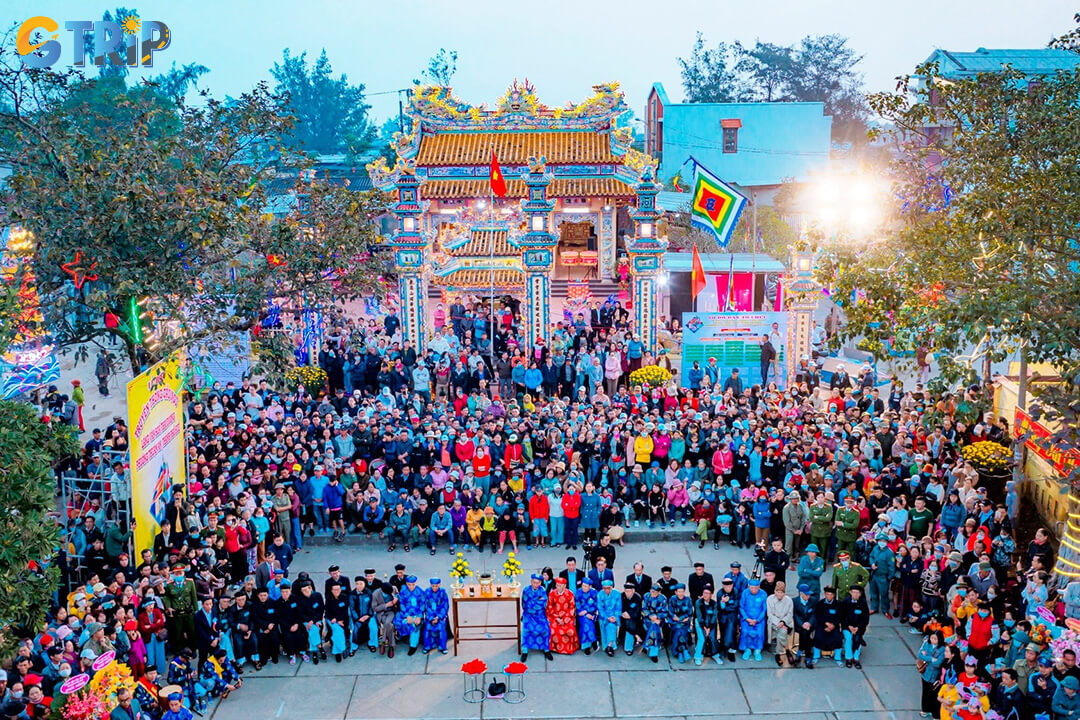 Every three years, the fishing festival in Thai Duong will be held