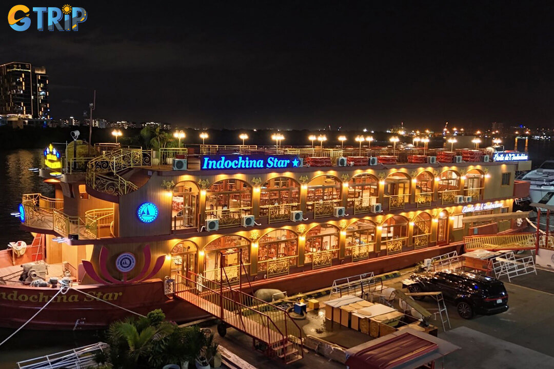 Experience romance and elegance on a Saigon River sunset dinner cruise, enjoying city skyline views, multi-course cuisine, and live music