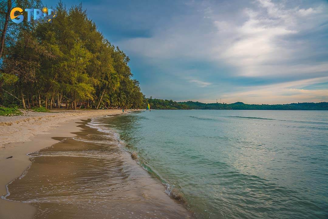 Exploring Cai Chien Island's serene casuarina and pine forests offers a peaceful retreat