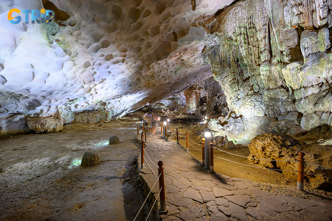 Exploring caves in Halong Bay is a must-do activity