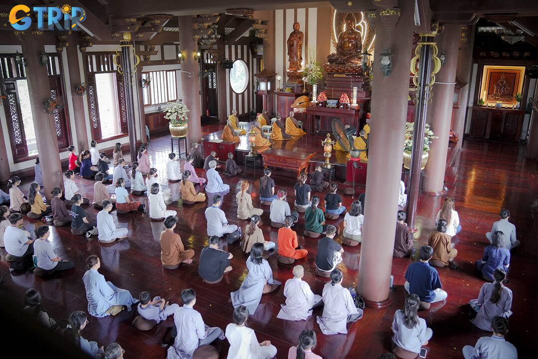 Find a peaceful escape by offering incense in the “Hall of Awakening” and wandering the monastery’s koi ponds, stone paths, and tranquil, green-filled grounds
