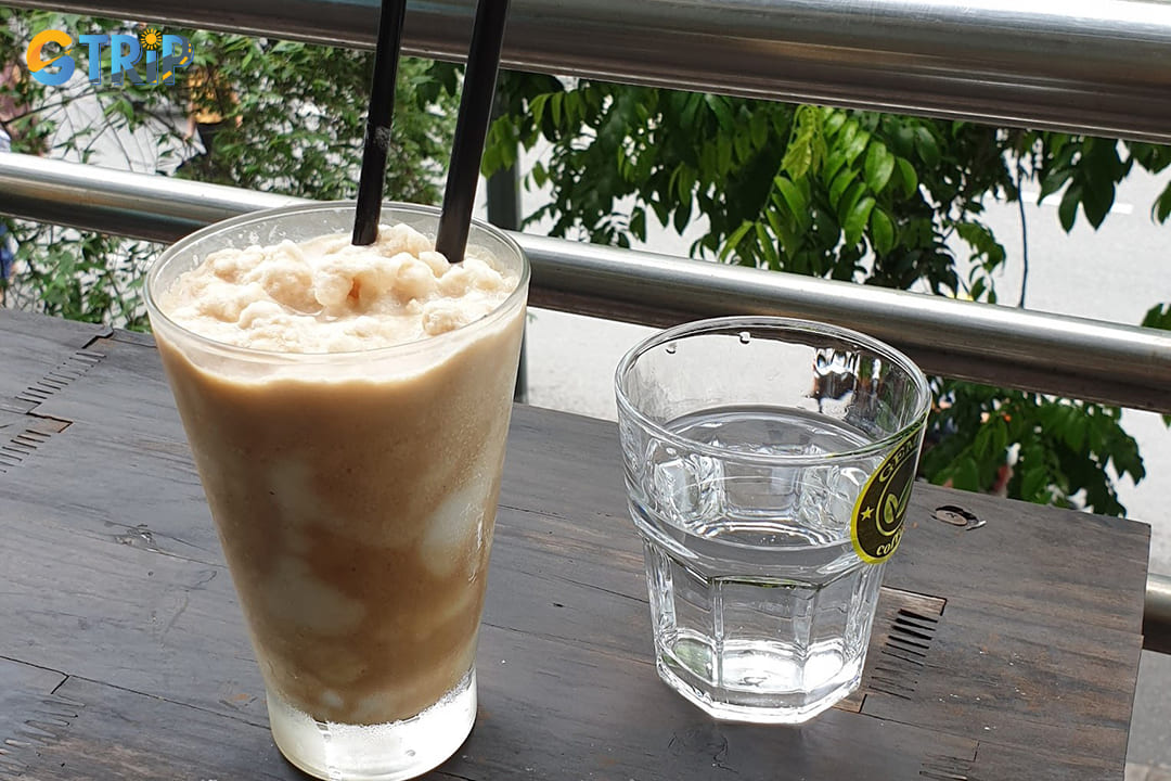 Gemini Coffee has perfected their coconut coffee recipe by adding a hint of condensed milk to the coconut layer