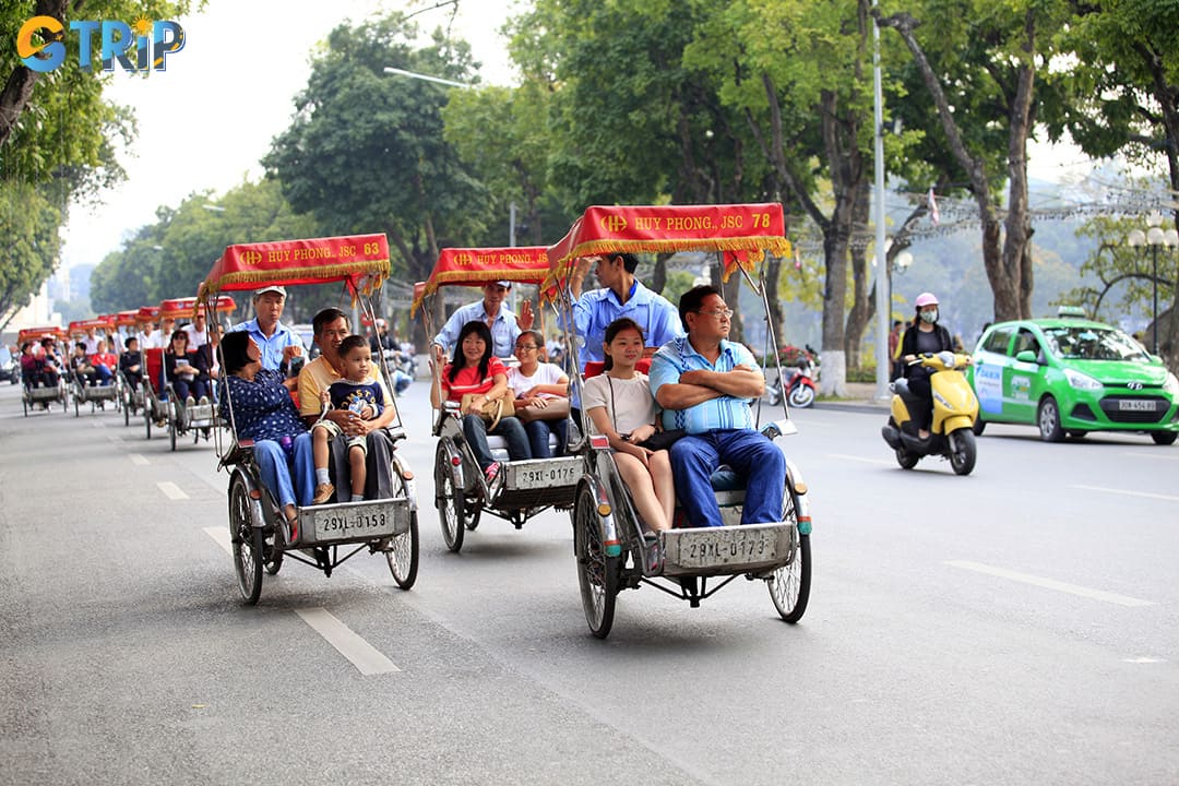 Getting around Hanoi is easy and affordable with taxis, motorbike taxis, metro lines, and traditional cyclos offering diverse ways to explore the city’s vibrant charm