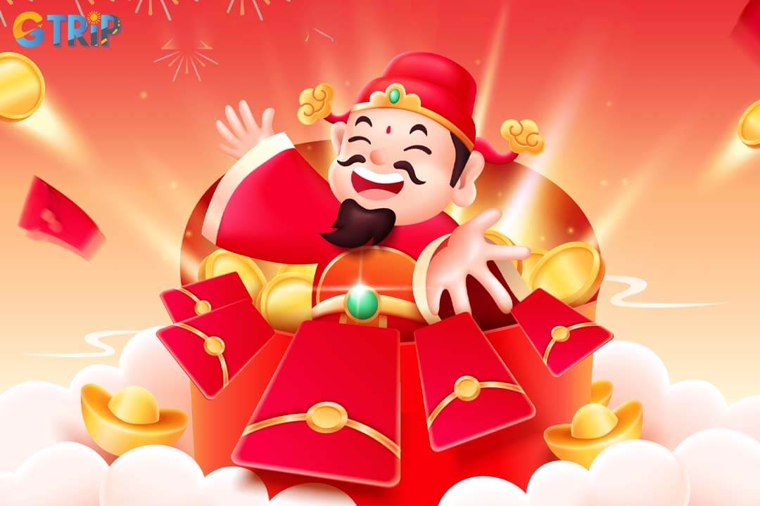 God of Wealth is celebrated with the hope of a smooth and prosperous new year