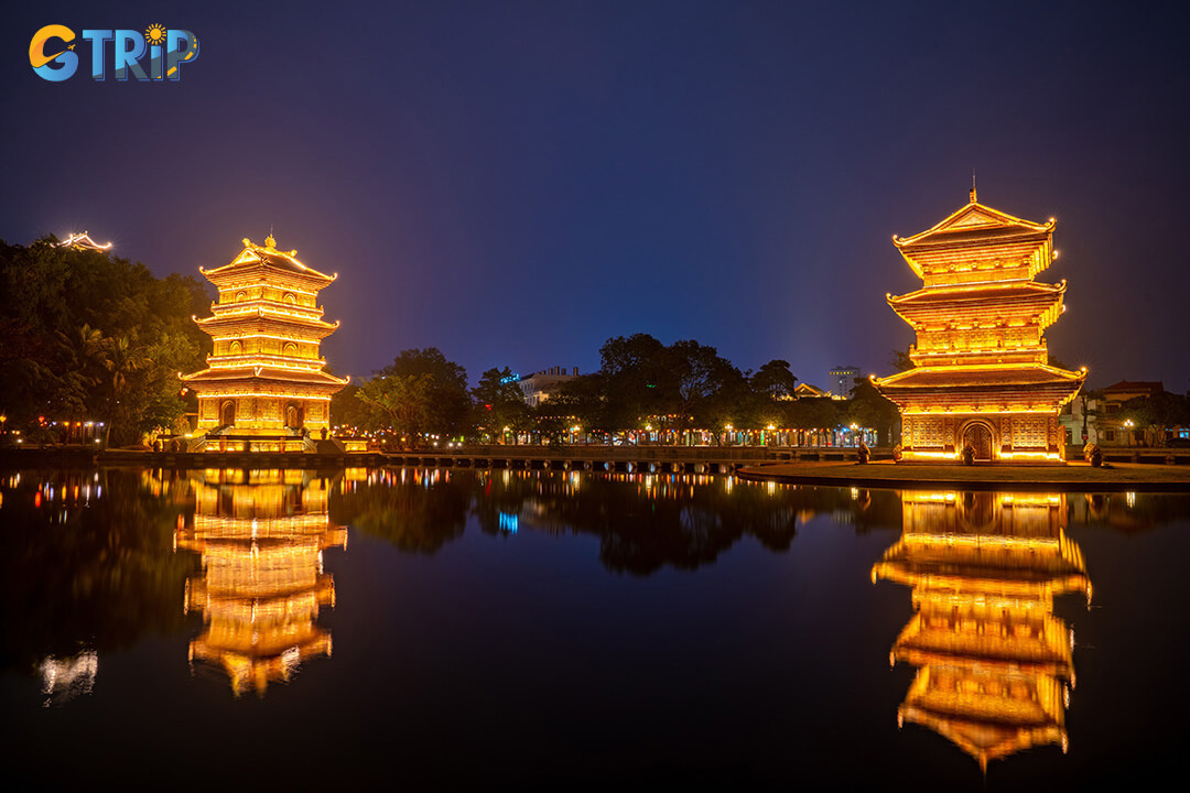 Golden Pagoda on the site of the ancient Bat Long Pagoda