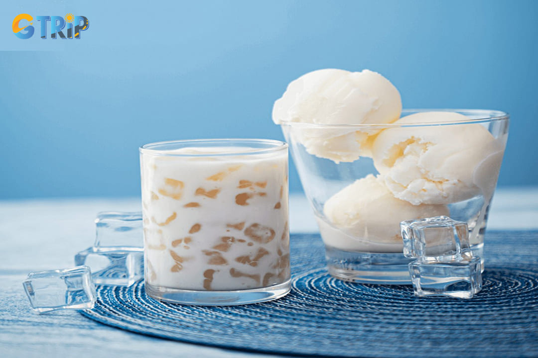 Halong Tapioca Yogurt is a unique dessert that combines the refreshing taste of yogurt with the chewy texture of tapioca pearls