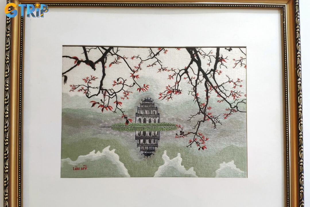 Hand-embroidered paintings are delicate works of Vietnamese craftsmanship, capturing culture, nature, and tradition through intricate needlework