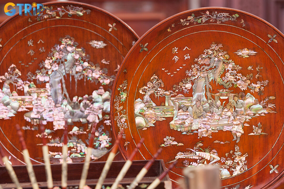 Handcrafted wooden souvenirs highlight Vietnamese artistry with warm, intricate designs that make timeless and meaningful keepsakes