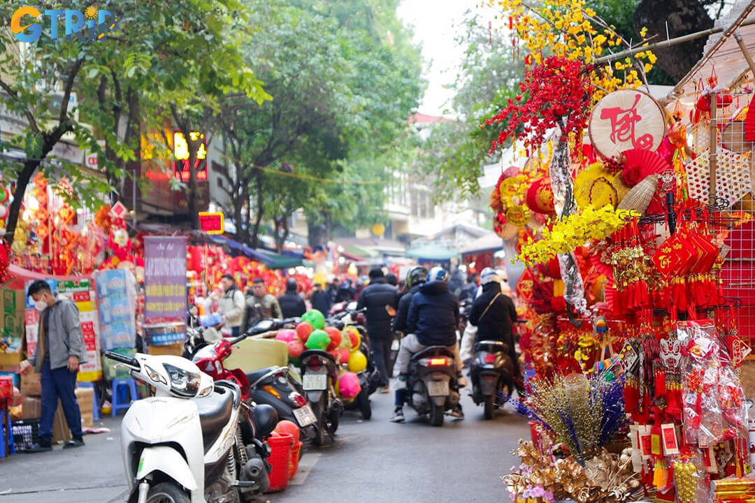 Hang Luoc Street bursts into color and tradition ahead of Tet, becoming Hanoi’s most iconic flower market filled with festive blooms and centuries-old charm