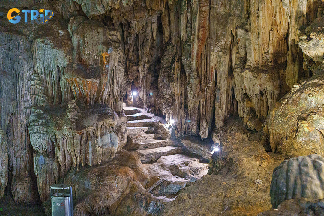 Hoa Cuong Cave is a hidden gem that dazzles with its sparkling formations